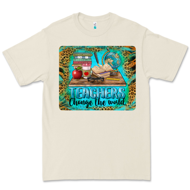Teachers Change The World Mousepad Premium Tee by BarkalooDesign | Teevron
