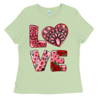 Matcha love with pink gemstone Ladies Tee - RanaPortraitStore