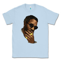 Dusty Blue black man Classic Tee - NancyCooperArtShop