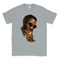 Heather Grey black man Classic Tee - NancyCooperArtShop