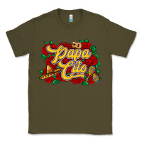 Army Green Papa cito Classic Tee - RanaPortraitStore