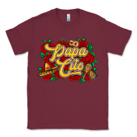 Burgundy Papa cito Classic Tee - RanaPortraitStore