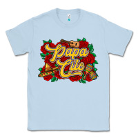 Dusty Blue Papa cito Classic Tee - RanaPortraitStore