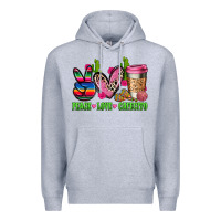Heather Grey But first cafecito y chismecito Premium Hoodie - RanaPortraitStore