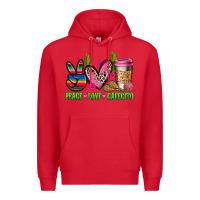 Red But first cafecito y chismecito Premium Hoodie - RanaPortraitStore
