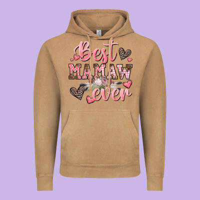 Best Mamaw Ever Mother's Day Vintage Hoodie Designed By Cowgirlartshop