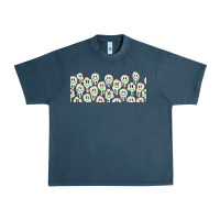 Midnight Navy retro smiley faces Urban Heavy Tee - TumblerDesignByShophia