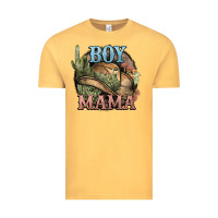 Vintage Mustard Boy Mama western cactus Cowboy Vintage Tee - HowdyJamesFarm