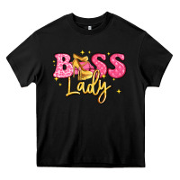 Black boss lady Heavy Core Tee - LillyAllenDesigns