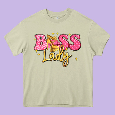 Boss Lady Heavy Core Tee Designed By Lillyallendesigns