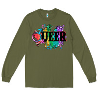 Army Green Queer Long Sleeve Tee - CowGirlArtShop