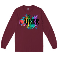 Burgundy Queer Long Sleeve Tee - CowGirlArtShop