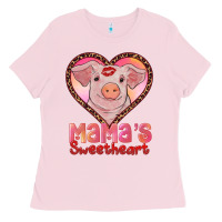 Mamas Sweetheart Baby Pig Ladies Tee | Teevron