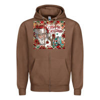 Chestnut merry christmas y'all Zipper Hoodie - CowhideDigitalArt