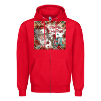 Red merry christmas y'all Zipper Hoodie - CowhideDigitalArt
