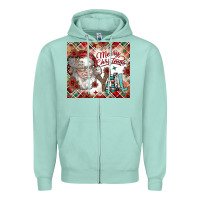 Seafoam merry christmas y'all Zipper Hoodie - CowhideDigitalArt