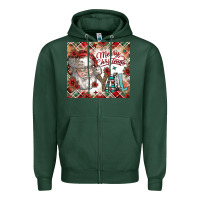 Sports Green merry christmas y'all Zipper Hoodie - CowhideDigitalArt