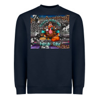 Navy turkey wine and feelin fine tumbler Heavyweight Sweatshirt - BundleAndBundleShop