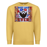 Antique Gold best dad ever american flag Premium Sweatshirt - Artiststas