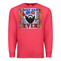 Cardinal best dad ever american flag Premium Sweatshirt - Artiststas