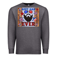 Charcoal Heather best dad ever american flag Premium Sweatshirt - Artiststas