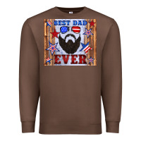 Chestnut best dad ever american flag Premium Sweatshirt - Artiststas