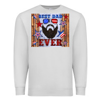 Dove Grey best dad ever american flag Premium Sweatshirt - Artiststas