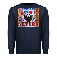 Navy best dad ever american flag Premium Sweatshirt - Artiststas