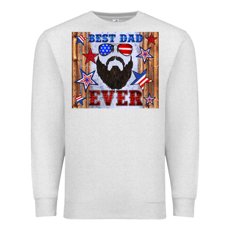 Best Dad Ever American Flag Premium Sweatshirt by Artiststas | Teevron