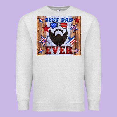 Best Dad Ever American Flag Premium Sweatshirt Designed By Artiststas
