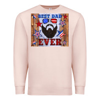 Pale Pink best dad ever american flag Premium Sweatshirt - Artiststas