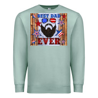 Seafoam best dad ever american flag Premium Sweatshirt - Artiststas