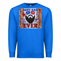 True Royal best dad ever american flag Premium Sweatshirt - Artiststas