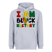 Heather Grey i am black history Heavyweight Hoodie - Artiststas