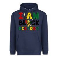 Navy i am black history Heavyweight Hoodie - Artiststas