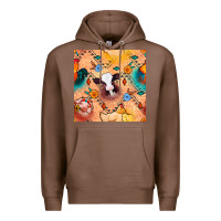 Chestnut western farm animals seamless pattern Premium Hoodie - BundleAndBundleShop