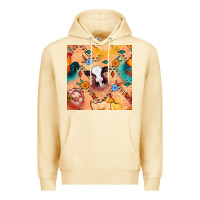 Pina Colada western farm animals seamless pattern Premium Hoodie - BundleAndBundleShop