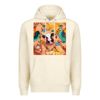 Sandshell western farm animals seamless pattern Premium Hoodie - BundleAndBundleShop