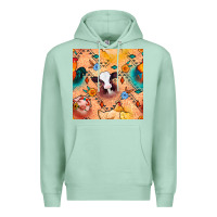 Seafoam western farm animals seamless pattern Premium Hoodie - BundleAndBundleShop