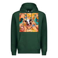 Sports Green western farm animals seamless pattern Premium Hoodie - BundleAndBundleShop