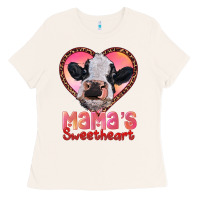 Bone mamas sweetheart baby cow Ladies Tee - RanaPortraitStore