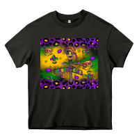 Asphalt mardi gras street lights Heavy Core Tee - LillyAllenDesigns