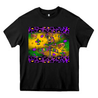 Black mardi gras street lights Heavy Core Tee - LillyAllenDesigns