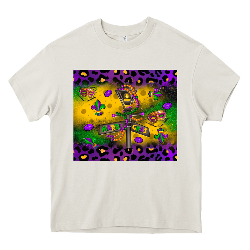 Mardi Gras Street Lights Heavy Core Tee by LillyAllenDesigns | Teevron