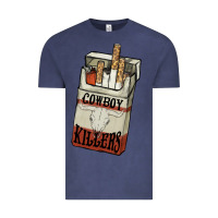 Vintage Denim Cowboy killers cigarette package Vintage Tee - HowdyJamesFarm