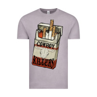 Vintage Zinc Cowboy killers cigarette package Vintage Tee - HowdyJamesFarm