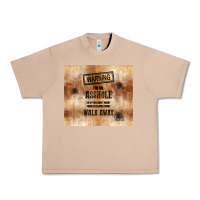 Burro warning i'm an asshole with rusty background Urban Heavy Tee - TumblerDesignByShophia