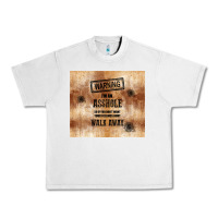 Lunar Rock warning i'm an asshole with rusty background Urban Heavy Tee - TumblerDesignByShophia