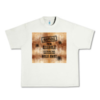 Pistachio warning i'm an asshole with rusty background Urban Heavy Tee - TumblerDesignByShophia
