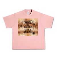 Salmon warning i'm an asshole with rusty background Urban Heavy Tee - TumblerDesignByShophia